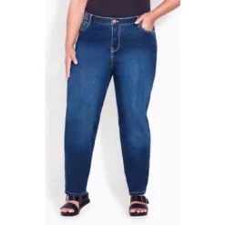 Women's Plus Size Butter Denim Straight Leg Jean Mid Wash - Average | AVENUE -Lady Clothing Store GUEST ea9761ce 0e0d 4f57 89cc e3582f4bc3a6