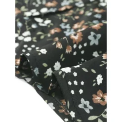 Allegra K Women's Peter Pan Collar Flowy Short Sleeve Ruffle Summer Floral Shirt Dress -Lady Clothing Store GUEST eb224dee 23cc 4b38 b171 361f43111fa5