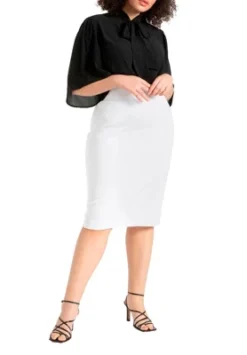 ELOQUII Women’s Plus Size Neoprene Pencil Skirt -Lady Clothing Store GUEST ec78f274 8428 4fd3 b0dc 8483801705cb