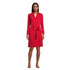 Lands' End Women's Cotton Blend Above The Knee Length Robe -Lady Clothing Store GUEST ed15ced0 14b5 4ce2 bf57 4f220fe7373b