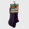 Hanes Explorer Mountain Peak 3pk No Show Socks - Purple 5-9
