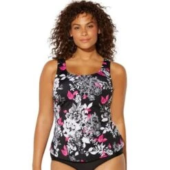 Swimsuits For All Women’s Plus Size Classic Tankini Top -Lady Clothing Store GUEST edc4b0ad d2fd 4265 9bd6 23a674880de1