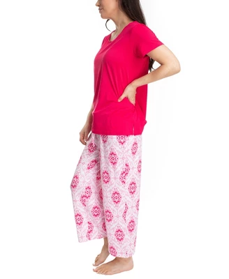 MUK LUKS Womens 2 Piece Feel Good Pajama Set 3 MUK LUKS Womens 2 Piece Feel Good Pajama Set