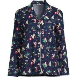 Lands' End Women's Tall Long Sleeve Print Flannel Pajama Top -Lady Clothing Store GUEST f2f8ac5a 4b24 455a b7cb 7e4839b51b12