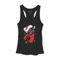 Women's Design By Humans Christmas Cat By POLINART Racerback Tank Top -Lady Clothing Store GUEST f3745152 3052 42fb 844a 6e8eab7f9fee