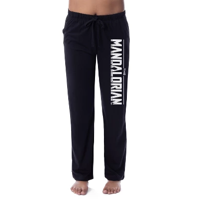 Star Wars Womens' The Mandalorian TV Show Logo Sleep Pajama Pants Black 5 Star Wars Womens' The Mandalorian TV Show Logo Sleep Pajama Pants Black - Image 3