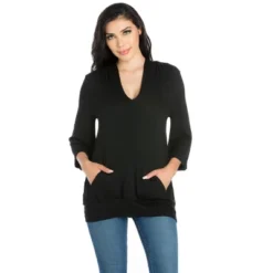 24seven Comfort Apparel Womens Trendy Oversized Fashion Hoodie Top -Lady Clothing Store GUEST f48acf8b 6c9d 422a bb8b 96069af8a033