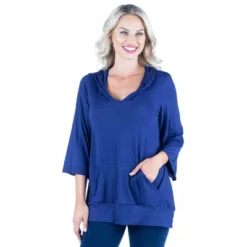 24seven Comfort Apparel Womens Trendy Oversized Fashion Hoodie Top -Lady Clothing Store GUEST f63b62e9 f838 4c61 bd9e f33310e0d7ac