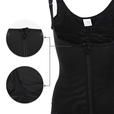 Unique Bargains Women Shapewear Tummy Control Full Bust Bodysuit Butt Lifter Thigh Slimmer With Zipper 6 Unique Bargains Women Shapewear Tummy Control Full Bust Bodysuit Butt Lifter Thigh Slimmer With Zipper - Image 4