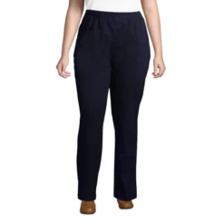 Lands' End Women's Sport Knit High Rise Elastic Waist Pull On Pants 32 Lands' End Women's Sport Knit High Rise Elastic Waist Pull On Pants -Lady Clothing Store GUEST f67ec657 e821 485d bf34 70b416881725