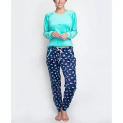 MUK LUKS Women's Cheery Chalet Jogger Set -Lady Clothing Store GUEST f84d86a9 cc55 4460 891b 9db2da989a88