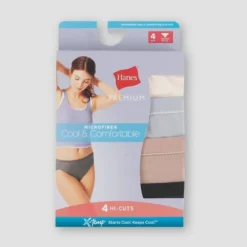 Hanes Women's 4pk Microfiber Underwear - Colors May Vary