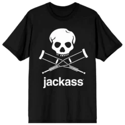 Jackass Key Art Women's Black T-Shirt -Lady Clothing Store GUEST f9f91f7a a9e8 427f 89a5 0ea9f86a70ee