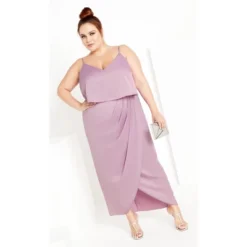Women's Plus Size Baby Frill Dress - Lilac | CITY CHIC -Lady Clothing Store GUEST fae7d7a2 5731 4f1e abdd 57dfa025b263