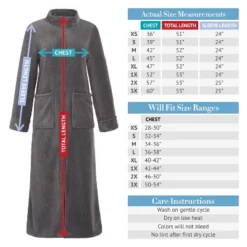 Women's Zip Up Fleece Robe, Soft Warm Plush Zipper Bathrobe -Lady Clothing Store GUEST fb6c2507 9f6f 4335 b672 081d643217e0