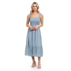 August Sky Women's Smocked Midi Dress 30 August Sky Women's Smocked Midi Dress -Lady Clothing Store GUEST fe02b1fc c2bf 4e72 9c75 2048433f2663