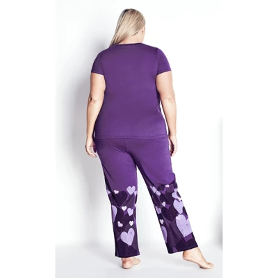 Women's Plus Size Happy Place Top - Purple | AVENUE 3 Women's Plus Size Happy Place Top - Purple | AVENUE